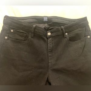 GAP 33 SHORT CURVY TRUE SKINNY BLACK JEANS